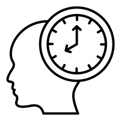 Time Management Line Icon