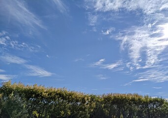The clouds flowing in the countryside are the scenery of Japan