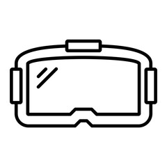 Vr Glasses Line Icon
