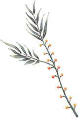 Flower watercolor transparency for decoration.