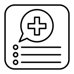 Medical App Line Icon