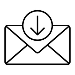 Mail Inbox Line Icon