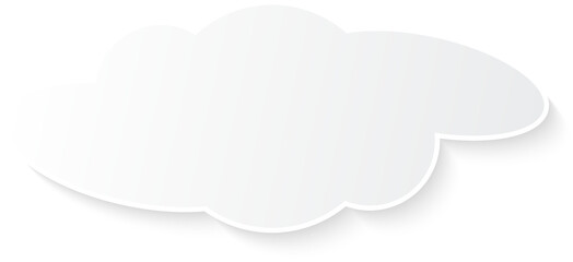 Flat design cloudscapes collection. Flat shadows.