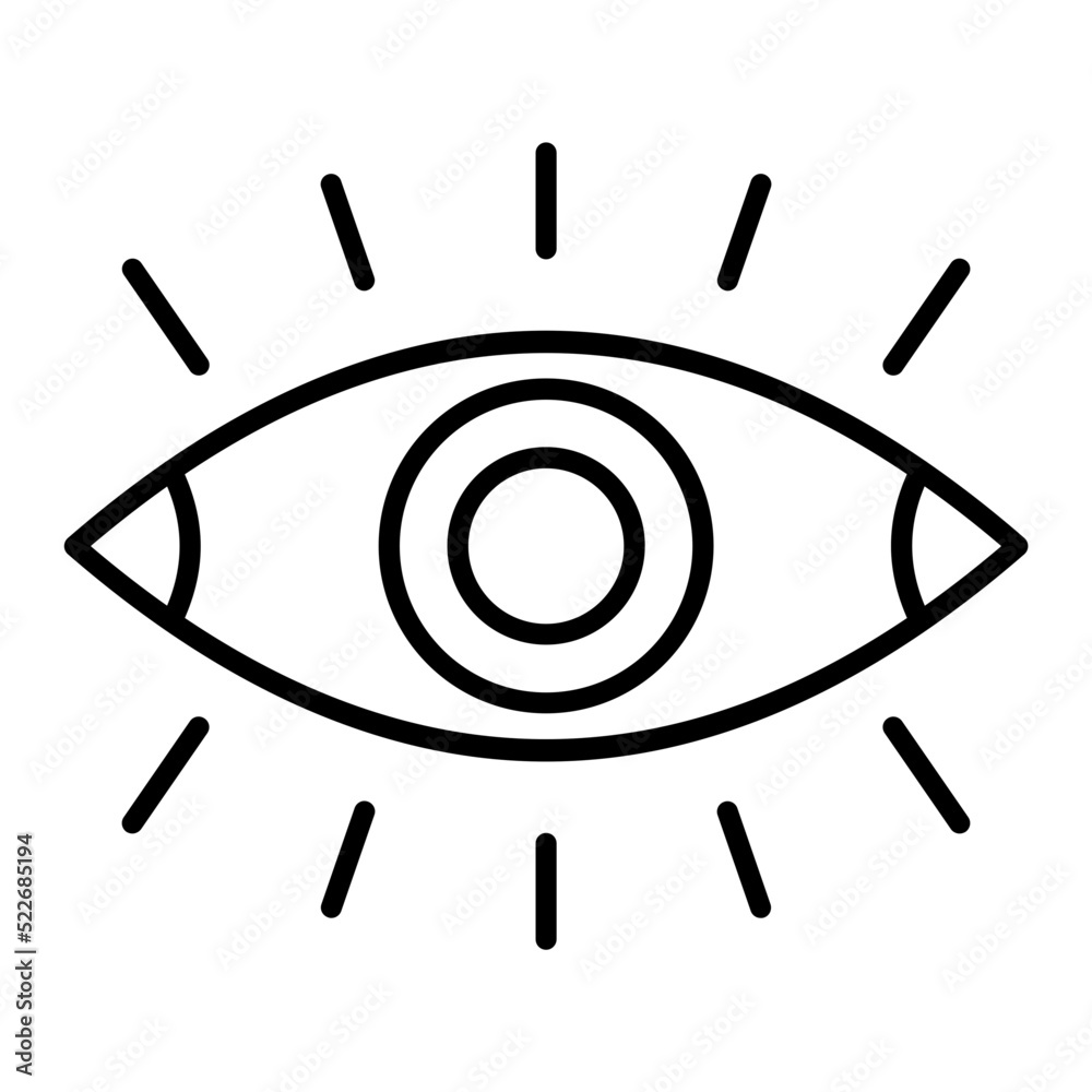 Wall mural Eye Line Icon