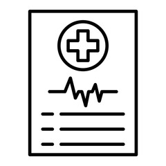 Obraz premium Report Line Icon