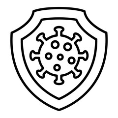 Prevention Line Icon