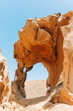 ARCO DE LAS PE&Ntilde;ITAS im Barranco de las Pe&ntilde;itas auf FUERTEVENTURA