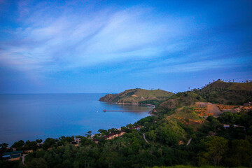 Beautiful scenery in Labuan bajo, islands like pieces of heaven scattered on the earth.