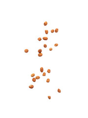Falling peanuts cutout, Png file.