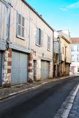 Fototapeta na wymiar Street view of Provins in France