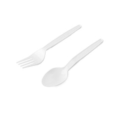 Plastic cutlery cutout, Png file.
