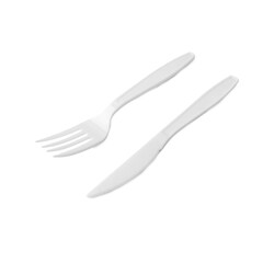 Plastic cutlery cutout, Png file.
