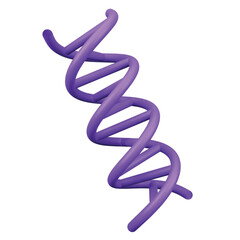 Dna 3D rendering isometric icon.