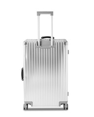 Silver Luggage cutout, Png file.