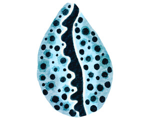 Seashell watercolor with transparent background