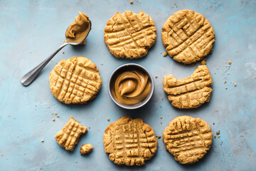 cookies on a wooden table