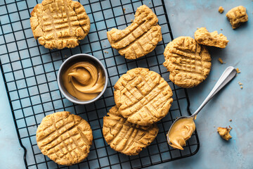 cookies on a wooden table