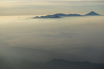 fog over the mountains