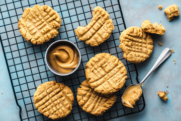cookies on a wooden table