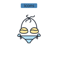 suitwear icons set . suitwear pack symbol vector elements for infographic web