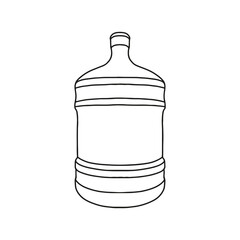 Large water container for cooler. Empty tag template for your design.