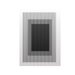 Rectangle Logo with lines.Modern art design .Black Vector stripes .Straight speed lines .Geometric shape. Wall art .