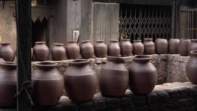 Handcrafted clay pot at Dharavi, Mumbai, India