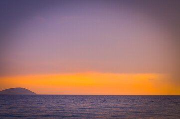 Fototapeta na wymiar Sunset on the Sea of Marmara