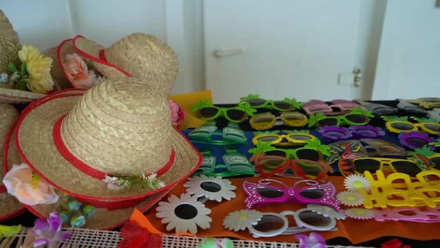 party accessories hats and fancy Goggles
