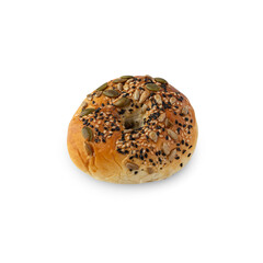 Multigrain bread cutout, Png file.