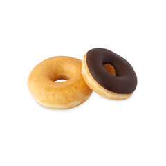Glazed donuts cutout, Png file.