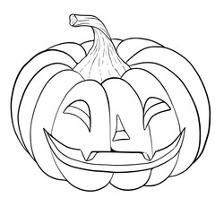 Halloween decoration. Halloween pumpkin vector illustration