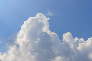 青い空に盛り上がる白い雲