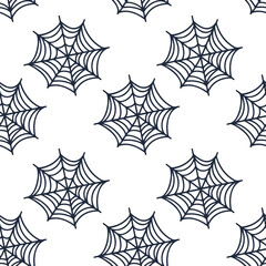 Halloween pattern seamless, For use scrapbook digital paper, Textile print, Page fill. Spiderweb
