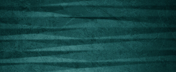Abstract dark turquoise colored colorful 3d striped concrete tile wall texture background