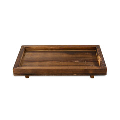 Wooden tray cutout, Png file.