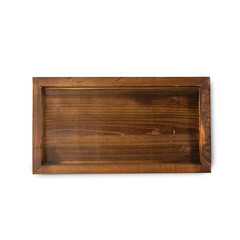 Wooden tray cutout, Png file.