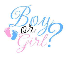 Boy Or Girl, Gender Reveal, Baby shower