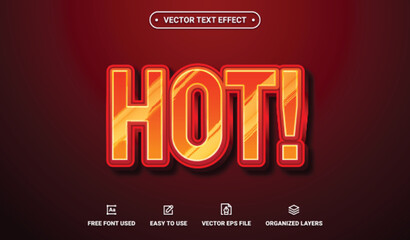Hot Editable Vector Text Effect.