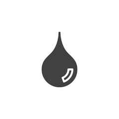 Oil drop vector icon