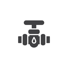 Oil valve vector icon