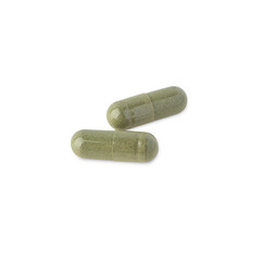 Medical pill capsule cutout, Png file.