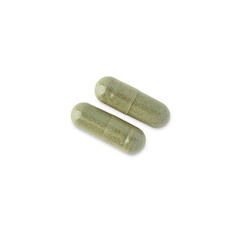 Medical pill capsule cutout, Png file.