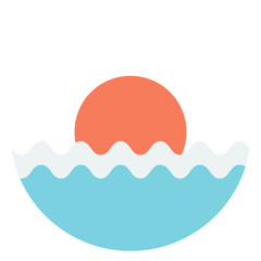 Vacation icon isolated on transparent background