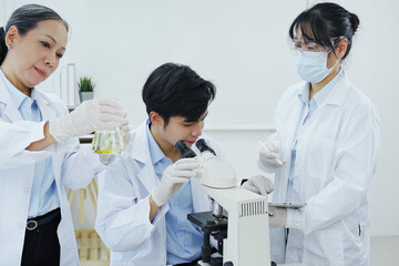 scientists analyze chemical samples Discuss technological innovations