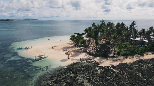 360 view of a small guyam island in siargao philippines