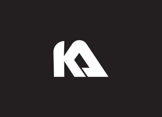 KA, AK Abstract Letters Logo Monogram Design - obrazy, fototapety, plakaty