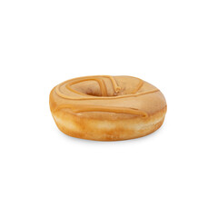 Peanut butter donut cutout, Png file.