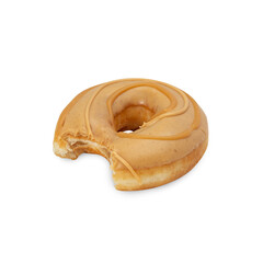 Peanut butter donut cutout, Png file.