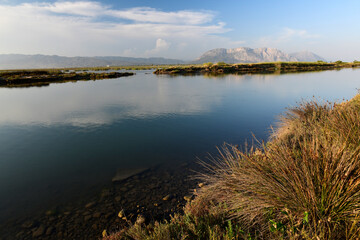 Salinen von Messolonghi in Griechenland // Salt evaporation pond of Missolonghi in Greece